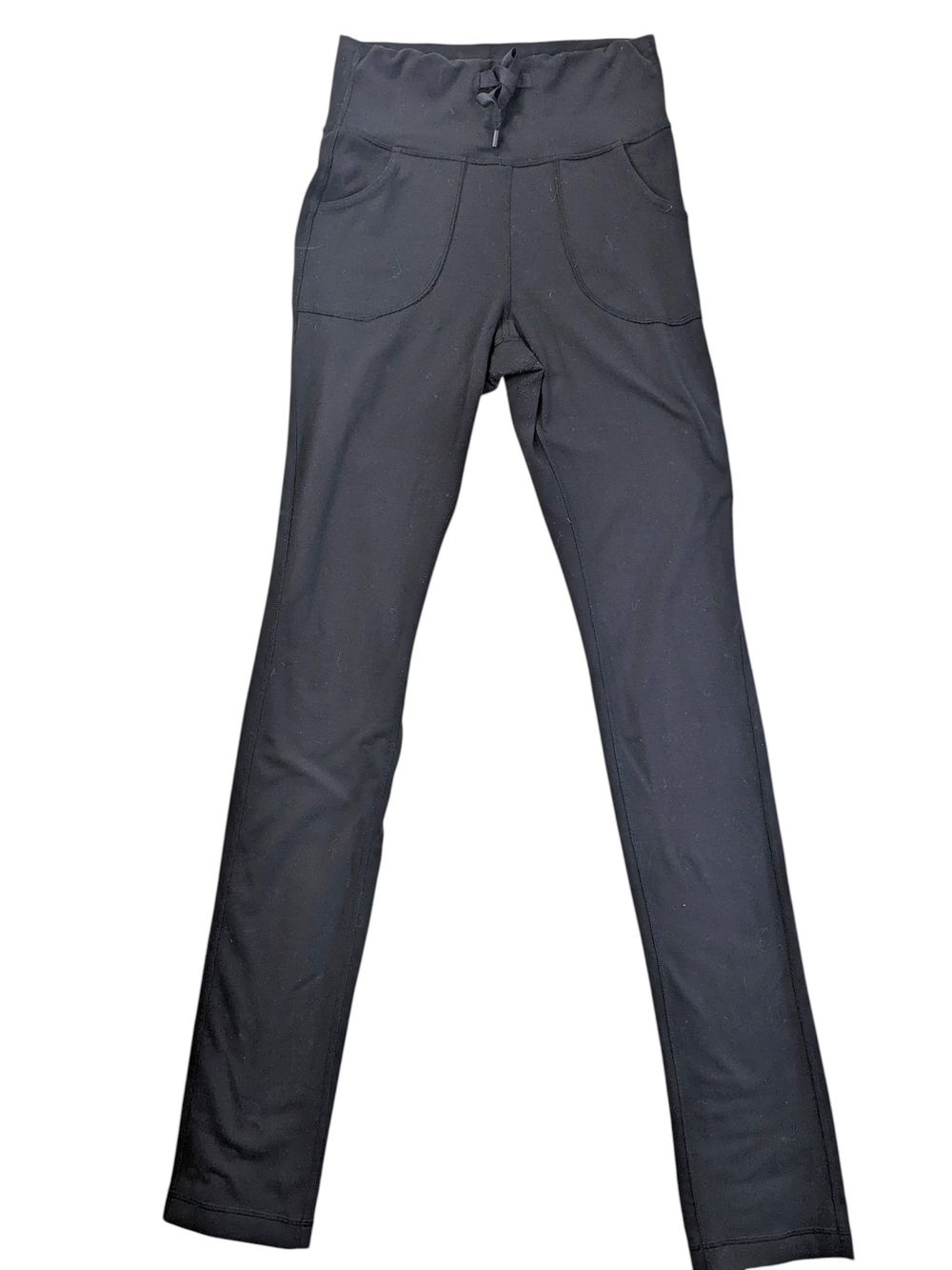 lululemon Women's Black Skinny Wills High-Rise Drawstring Leggings 4 Flaw